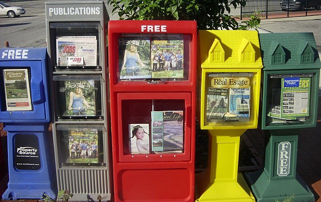 Magazine Racks across from Kodak Park, 2008.jpg